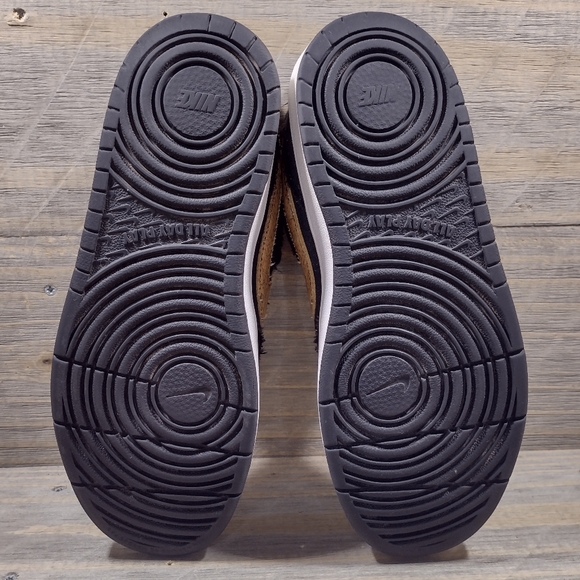 Nike Court Borough Low 2 Black Canvas Kids Size 4Y - Picture 7 of 9